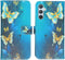 iMoshion Hoesje Geschikt voor Samsung Galaxy A34 (5G) Hoesje Met Pasjeshouder - iMoshion Design Softcase Bookcase - Blauw / Blue Butterfly