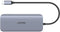 Unitek D1026B - USB Hub - 1x Ethernet 1Gbps 1x HDMI 3x USB 3.2 Gen1 1x USB 3.2 Gen1 type-C - Grijs