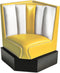 Bel Air Dinerbank Corner Booth HW-60/60 Geel