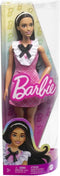 Barbie Fashionistas - Met roze geruiten jurkje - Barbiepop