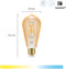 WiZ Filament ST64 E27 - Slimme lamp - Instelbaar wit licht - Amber