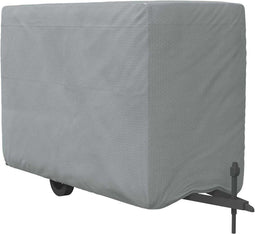 vidaXL - Paardentrailerhoes - 334x148x230 - cm - vliesvlies - grijs