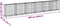 vidaXL - Schanskorf - 600x50x100 - cm - gegalvaniseerd - ijzer - zilverkleurig