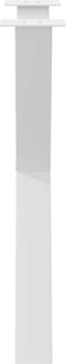 vidaXL - Eettafelpoten - 2 - st - X-vormig - 80x(72-73) - cm - staal - wit