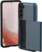 imoshion Hoesje Geschikt voor Samsung Galaxy S22 Hoesje - Ruimte voor 2 pasjes - imoshion Backcover met pasjeshouder - Donkerblauw