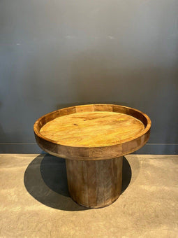 bijzettafel rond - Salontafel - salontafel mangohout Ø60cm