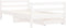 vidaXL - Kinderbedframe - met - lades - 80x160 - cm - massief - grenenhout - wit