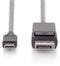 Assmann AK-300333-020-S - USB-C naar DisplayPort Adapterkabel - 4K/60 Hz - Zwart (2,0 m)