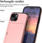 imoshion Hoesje Geschikt voor iPhone 15 Hoesje - Ruimte voor 2 pasjes - imoshion Backcover met pasjeshouder - Rosé Goud