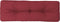 vidaXL - Palletkussen - 120x40x12 - cm - stof - wijnrood