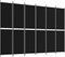 vidaXL - Kamerscherm - met - 6 - panelen - 300x220 - cm - stof - zwart