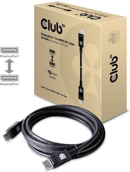 Club3D CAC-1060 - DisplayPort-kabel - 3 m 8K HBR3 Zilver