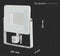 VT-50-S 50W SMD PIR SENSOR FLOODLIGHT WITH SAMSUNG CHIP COLORCODE:6400K WHITE BODY WHITE GLASS