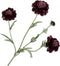Silk-ka Kunstbloem-Zijden Bloemen Scabiosa Tak Paars 80 cm