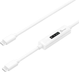 j5create JUCP14-N USB-C 2.0 naar USB-C Kabel Met OLED Dynamic Power Meter
