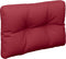 vidaXL - Palletkussen - 60x40x12 - cm - stof - wijnrood