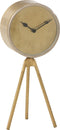 J-Line klok Triepod - metaal - goud - small - Ø 15 cm
