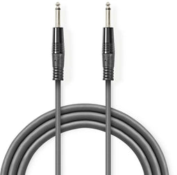 Nedis COTH23050GY30 - Speaker-kabel 300cm 6.35mm analoog - Grijs