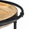 vidaXL - Bijzettafel - Ø55x60 - cm - massief - mangohout