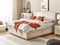 DYNASTY - Boxspringbed - Lichtbeige - 160 x 200 cm - Polyester