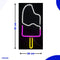 Neon Lamp - IJs - Dimbaar - Incl. Ophanghaakjes - Neon Sign - Neon Verlichting - Neon Led Lamp - Wandlamp