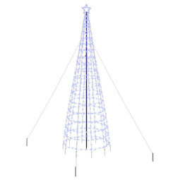 LED Kerstboom met 800 LED met grondpennen Blauw 400 cm IJzer