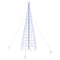 LED Kerstboom met 800 LED met grondpennen Blauw 400 cm IJzer