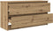 vidaXL - Tv-meubel - 100x35x54 - cm - bewerkt - hout - artisanaal - eikenkleurig