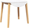 vidaXL - Eettafel - massief - hout - naturel - rubber