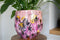 TS Collection - Bloempot Polly pink - 24x21 - Metaal & Epoxy - Exclusieve woonitems voor binnen - Handgemaakt - Unieke print - Designed by Lammie