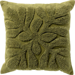 Dutch Decor OLIVIA - Sierkussen 45x45 cm Olive Branch - groen - Inclusief binnenkussen