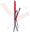 vidaXL - Strandstoelen - 2 - st - inklapbaar - stof - rood