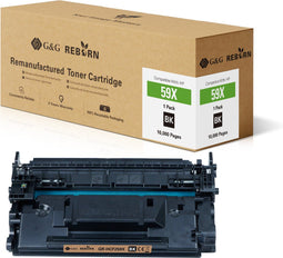 G&G REBORN 59X gereviseerde Tonercartridge Geschikt voor HP 59A 59X CF 259A CF259X zwart
