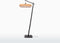 GOOD&MOJO Vloerlamp Palawan - Bamboe Zwart/Wit - Ø77cm - Scandinavisch,Bohemian - Staande lampen voor Woonkamer - Slaapkamer