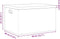 vidaXL - Houten - kist - met - deksel&handvatten - 40x30x23cm - massief - grenenhout