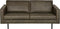BePureHome Rodeo Bank 2-Zits - Recycle Leer - Army - 85x190x86