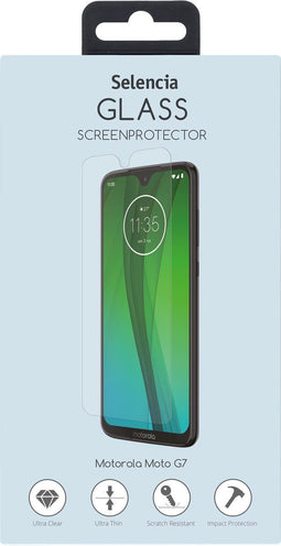 Selencia Screenprotector Geschikt voor Motorola Moto G7 Plus / Moto G7 Tempered Glass - Selencia Gehard Glas Screenprotector