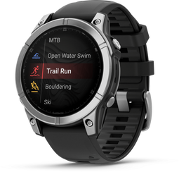 Garmin fenix E - Smartwatch - 1,3" AMOLED-scherm en 16 dagen batterijduur - RVS Zwart