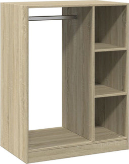 vidaXL - Kledingkast - 77x48x102 - cm - bewerkt - hout - sonoma - eikenkleurig