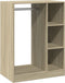 vidaXL - Kledingkast - 77x48x102 - cm - bewerkt - hout - sonoma - eikenkleurig