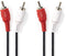 Nedis CAGP24200BK100 - Stereo audiokabel - RCA-connectoren - Rood Wit Zwart