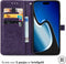 imoshion Hoesje Geschikt voor iPhone 15 Hoesje Met Pasjeshouder - imoshion Mandala Bookcase - Paars