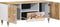 vidaXL - Tv-meubel - 105x33,5x46 - cm - massief - mangohout