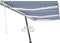 vidaXL - Luifel - handmatig - uittrekbaar - met - LED - 600x300 - cm - blauw - en - wit