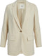 Object Objsigrid L/s Blazer - Klassieke blazer - Omkeerbare hals - Zand - Maat 40
