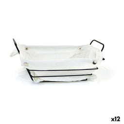Broodmand My Bar Wit Metaal Rechthoekig 29 x 20 x 11,7 cm (12 Stuks)