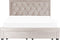 LIEVIN - Bed met opbergruimte - Beige - 180 x 200 cm - Fluweel