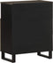 vidaXL - Dressoir - 60x33x75 - cm - massief - mangohout - zwart