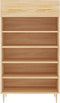 vidaXL - Schoenenkast - 60x35x105 - cm - bewerkt - hout - sonoma - eikenkleurig