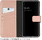 Selencia Hoesje Geschikt voor Samsung Galaxy S23 Plus Hoesje Met Pasjeshouder - Selencia Echt Lederen Bookcase - roze
